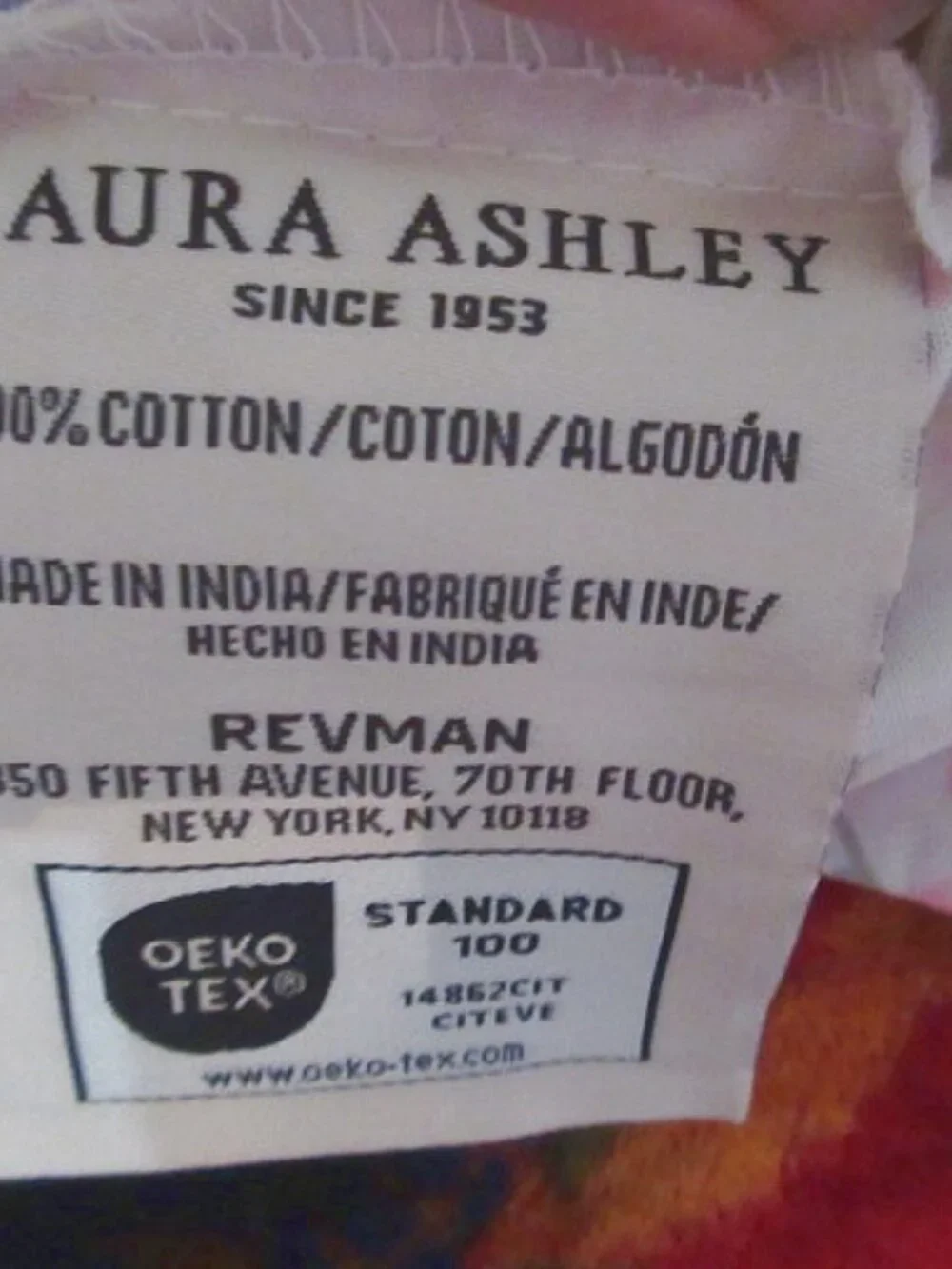 Laura Ashley Cotton Percale Standard Pillowcases Set Of 2 Floral Cottagecore NEW